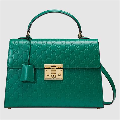 gucci bag green|Gucci handbags in green leather.